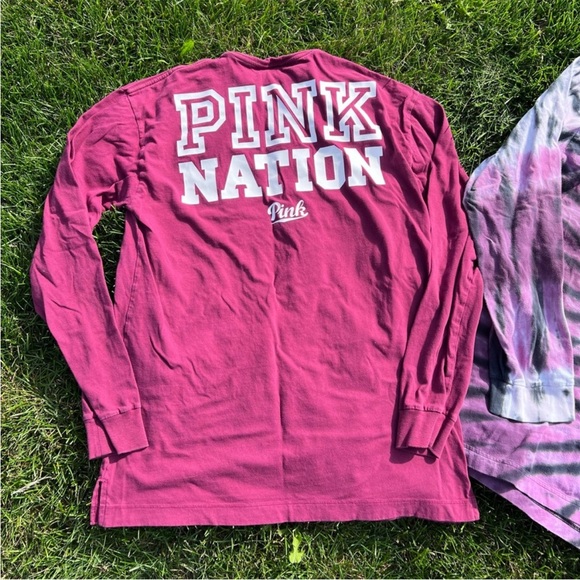 Rare VS PINK Varsity Long Sleeve Bundle - Picture 3 of 4